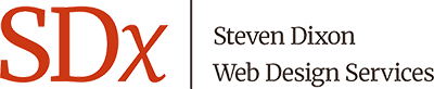 Steven Dixon Web Design Services, monogram logo